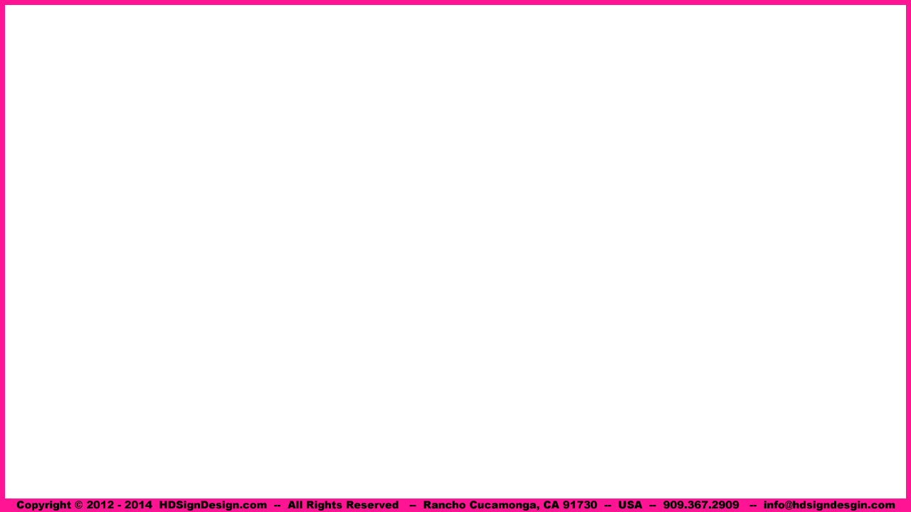 HD Sign Design digital menu boards